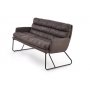 Gerda XL sofa - Mrk gr/svart