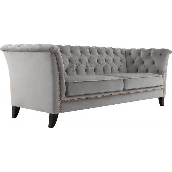 Sofa Chesterfield 3-seter gr - Henry
