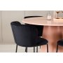 Spisebord Lanzo med 4 Edina stoler - Sort/rosa + 3.00 x Mbelftter