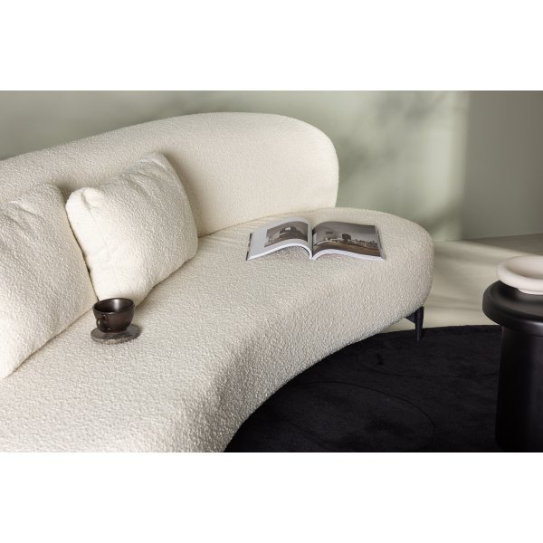 Luna 3-seters sofa - Sort/Hvit Luna 3-seters sofa - Sort/Hvit