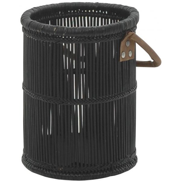 Ariston lanterne - Svart/skinnhndtak