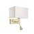 Savoy Vegglampe - Messing/Hvit