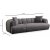 Puffy 3-seters sofa - Antrasitt