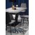 Jaylynn spisebord 180-230 x 95 cm - Mrk gr/svart