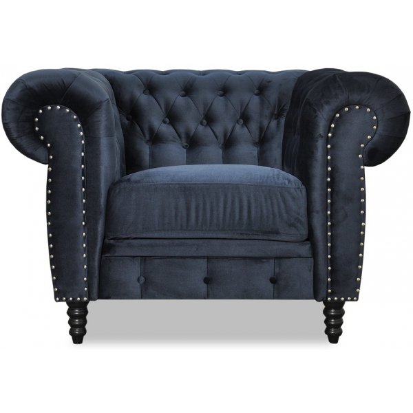 Ashford chesterfield lenestol - Mrkebl flyel