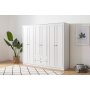 Lia garderobe 210 x 52 x 210 cm - Hvit