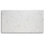 Terrazzo sofabord 75x75cm - Bianco Terrazzo & underdel Star messing