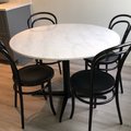 Kundebilde Accent spisebord rundt - Hvit marmor