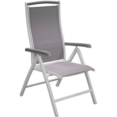 Ebbarp stillingsstol hvit aluminium - Gr/Hvit + Mbelpleiesett for tekstiler