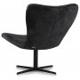 Spekerd designer lenestol - Mrkegr Velour