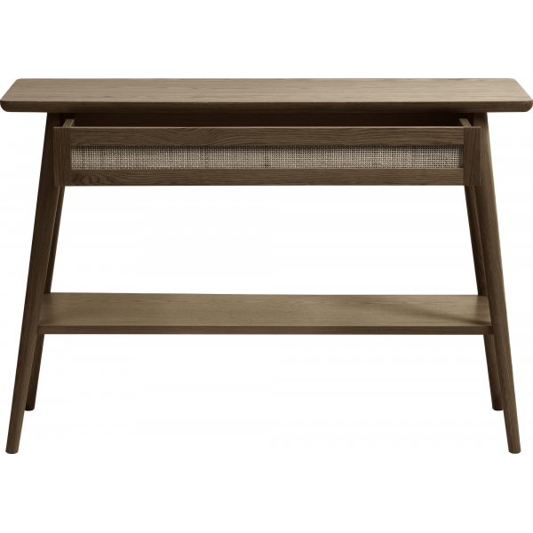 Yuma konsollbord med boks i røkt eik Yuma konsollbord med boks i røkt eik