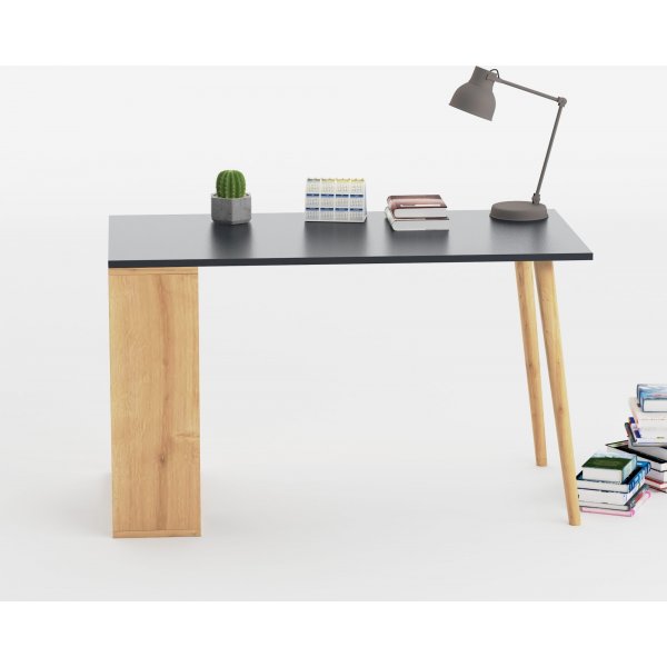 Sally skrivebord 120x60 cm - Antrasitt/eik Sally skrivebord 120x60 cm - Antrasitt/eik