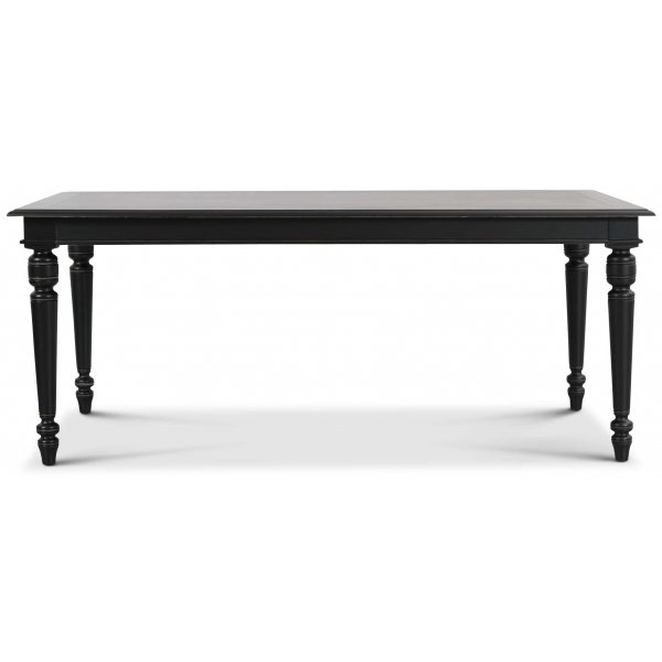 Paris spisegruppe 180 cm bord svart + 6 st Gaston spisestoler i natur Paris spisegruppe 180 cm bord svart + 6 st Gaston spisestoler i natur