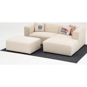 Linden mini divan sofa hyre - Krem