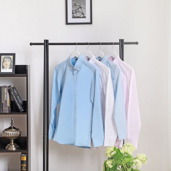 Kleshenger, tre, 44,5 cm, 50-pakning - Hvit