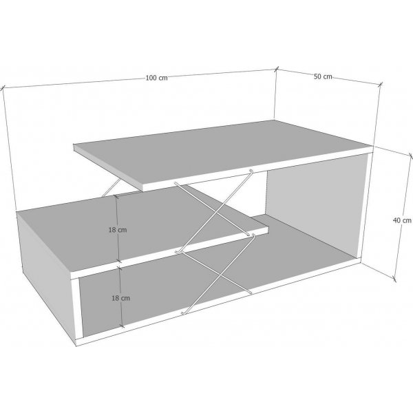 Cayenne salongbord - Eik