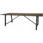 Spisebord Bohusln 250 cm - Svart / Mrk Teak