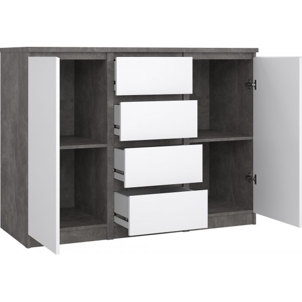 Naia skjenk - Betong/hvit Naia skjenk - Betong/hvit