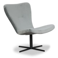 Spekeröd designer lenestol - Lysegrå (Fløyel) / Svart Spekeröd designer lenestol - Lysegrå (Fløyel) / Svart
