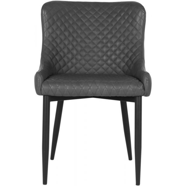 Boston spisestol - mørkegrå/svart Boston spisestol - mørkegrå/svart