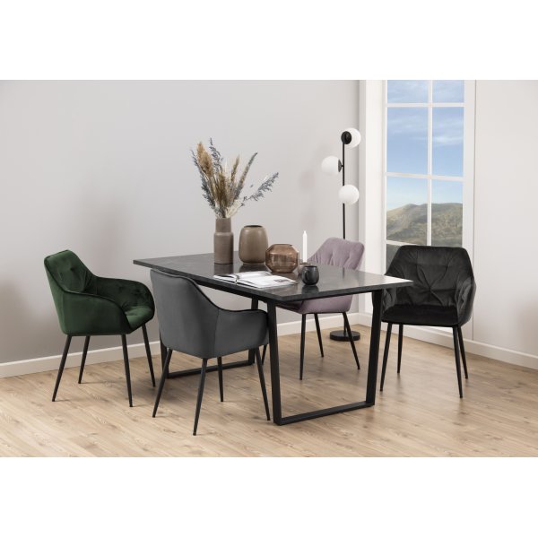 Brooke lenestol - Gråbrun/svart Brooke lenestol - Gråbrun/svart