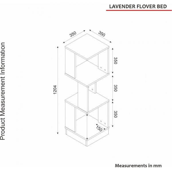 Levander plantehylle - Hvit