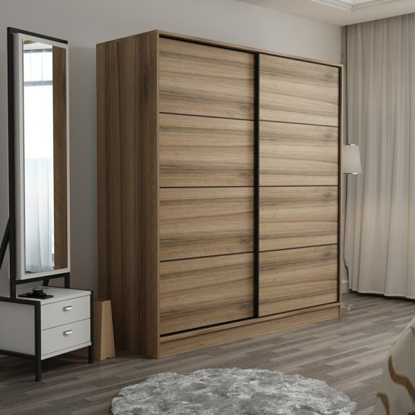 Kapusta garderobe 180 cm - Brun Kapusta garderobe 180 cm - Brun