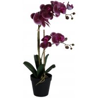Kunstig plante - Orkidé 2 stengler H54 cm - Mørkerosa Kunstig plante - Orkidé 2 stengler H54 cm - Mørkerosa