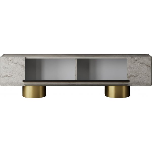 Bohem TV-stativ 180 cm - Travertin/gull