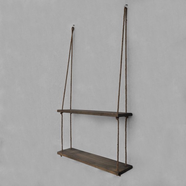 Abstrakt vegghylle 42 - Valnøtt Abstrakt vegghylle 42 - Valnøtt