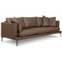 Davis 3-seters sofa - Sjokolade (resirkulert skinn)