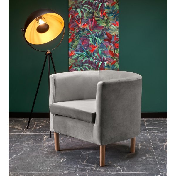 Lenestol Seal - Grå fløyel Lenestol Seal - Grå fløyel