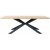 Sky spisebord i eik med kryssben - 200x100 cm