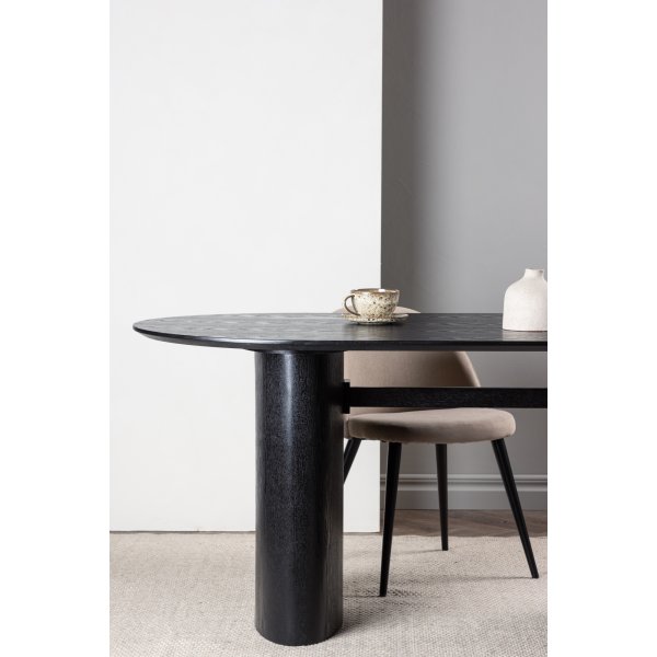 Isolde spisebord 180 x 90 cm - Sort Isolde spisebord 180 x 90 cm - Sort