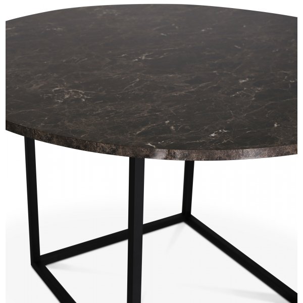 Sintorp rundt spisebord Ø115 cm - Brun marmor (laminat) Sintorp rundt spisebord Ø115 cm - Brun marmor (laminat)