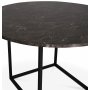 Sintorp rundt spisebord 115 cm - Brun marmor (laminat)