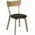Amino stol - Oljet eik / svart ko-lr + Mbelpleiesett for tekstiler