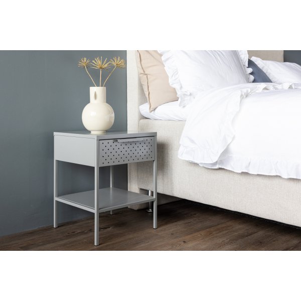 Nattbord fra Sacramento - lysegrå Nattbord fra Sacramento - lysegrå