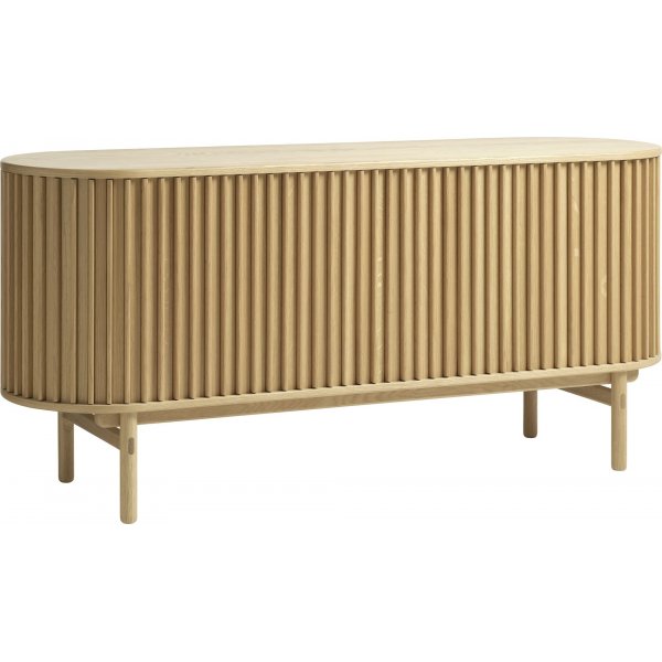 Bobleskjenk med skyved�rer - oljet eik