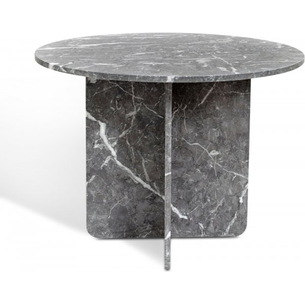 Level rundt spisebord i marmor 105 cm - Gr marmor