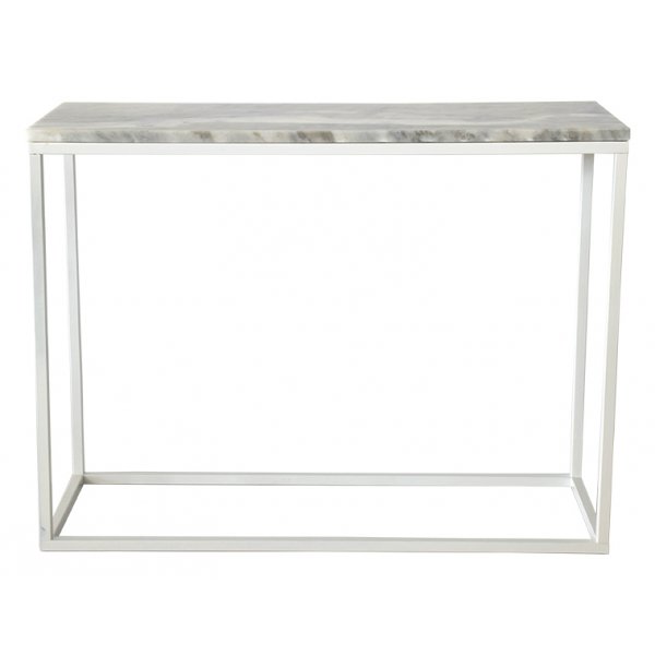 Accent konsollbord - Hvit marmor/Hvit