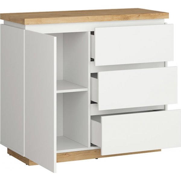 Erla oppbevaringsm�bel - Hvit/eik