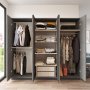 Home garderobe 3 - Antrasitt/gr