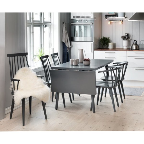 Dalsland Pinnestol - Mrkegr + Flekkfjerner for mbler