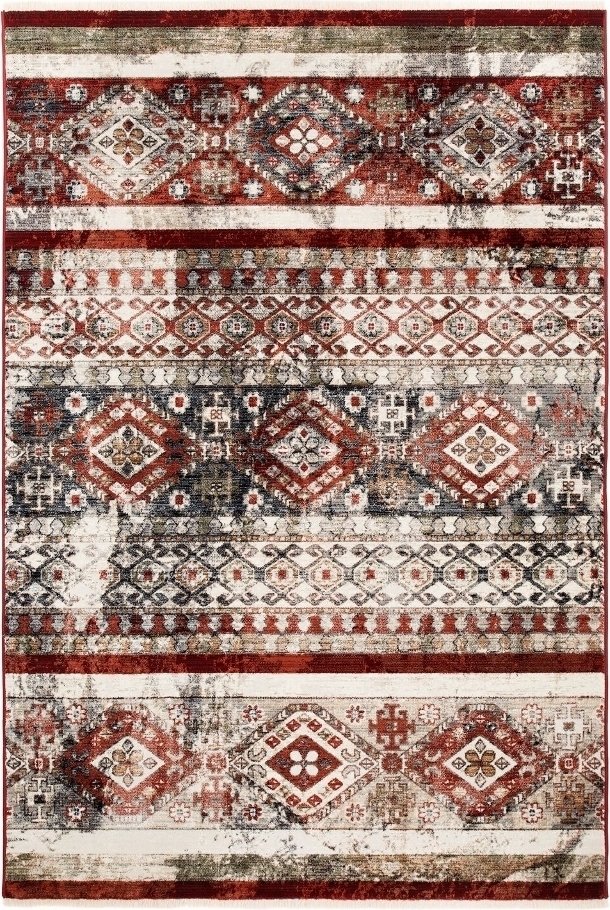 Laura Aztek Rød/Blå - 240x315 cm - Maskinvevde tepper, Tepper