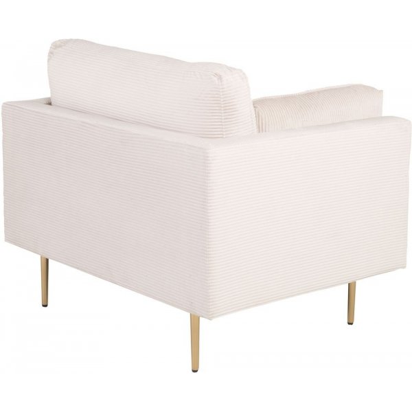 Lenestol Savanna - Lysegrå Manchester / Messingben Lenestol Savanna - Lysegrå Manchester / Messingben