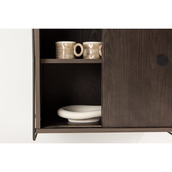 Paris veggskap 68 x 60 cm - Sort/Mocca Paris veggskap 68 x 60 cm - Sort/Mocca