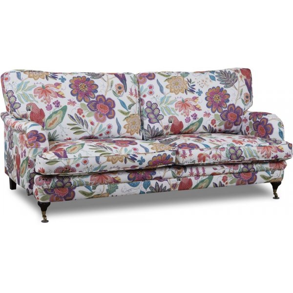 Howard Spirit 3-seters i blomsterstoff - Eden Parrot White/Purple Howard Spirit 3-seters i blomsterstoff - Eden Parrot White/Purple