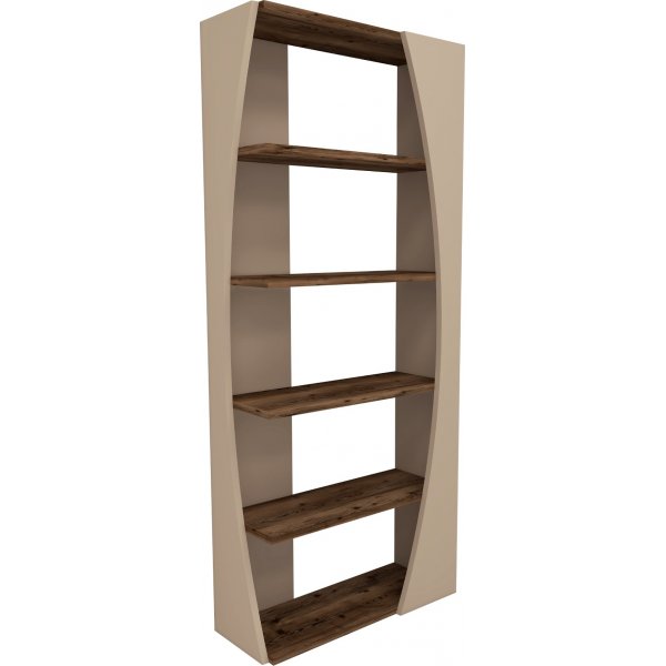 Selg bokhylle - Beige/valntt