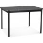 Wayne spisebord 120x80 cm - Gr marmorfolie